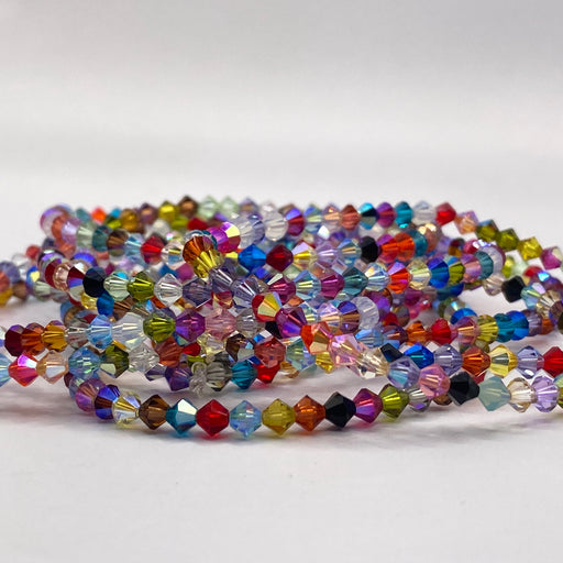 Eden Bracelet of Ginkgo Beads, Swarovski Chatons and Bicones, Seed Beads,  Hook Closure -  Canada